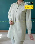 ست تونیک و شلوار لینن تابستونی خنک سبز