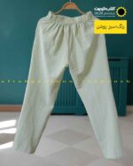 ست تونیک و شلوار لینن تابستونی خنک سبز روشن پسته ای