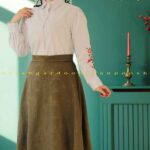 دامن ژاکارد برجسته