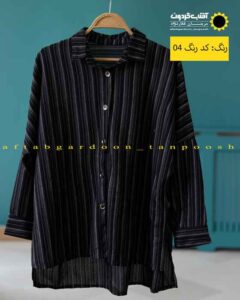 شومیز طرحدار مراکشی قواره دار مشکی