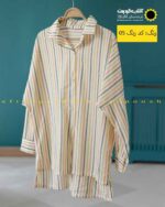 شومیز طرحدار مراکشی قواره دار نارنجی