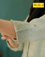 مانتو دانشجویی و اداری سبز روشن تابستونی