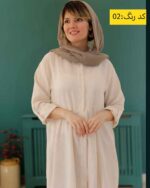 مانتو دانشجویی و اداری شیری تیره