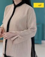ست کت و شلوار زنانه تابستونی کرم