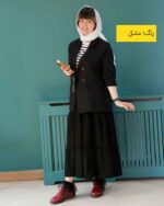 کت چهار دکمه تابستونی مشکی