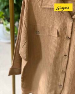 شومیز قواره بزرگ جیب دار با قد بلند اقتصادی