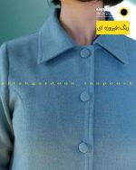 پالتو فوتر گلدوزی فیروزه ای