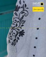 پالتو پشمی سفید مشکی