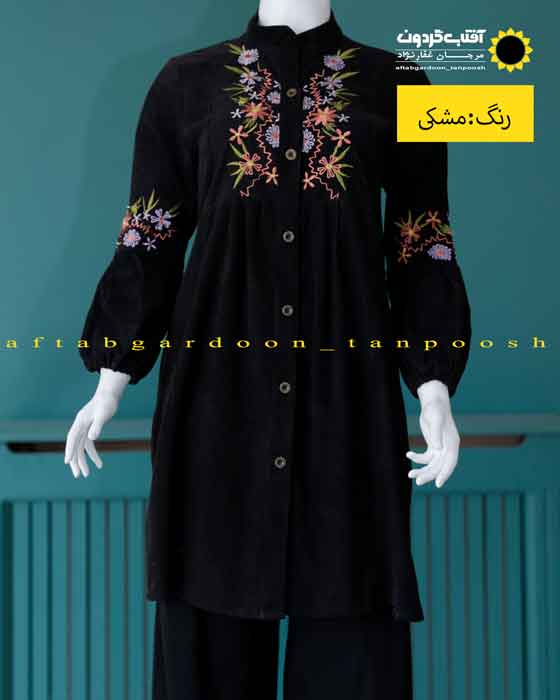 مانتو عروسکی دخترانه مشکی