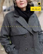 پالتو فوتر بلند آستر دار دکمه دار شنل دار موشی روشن