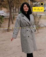 پالتو یقه انگلیسی خاکستری